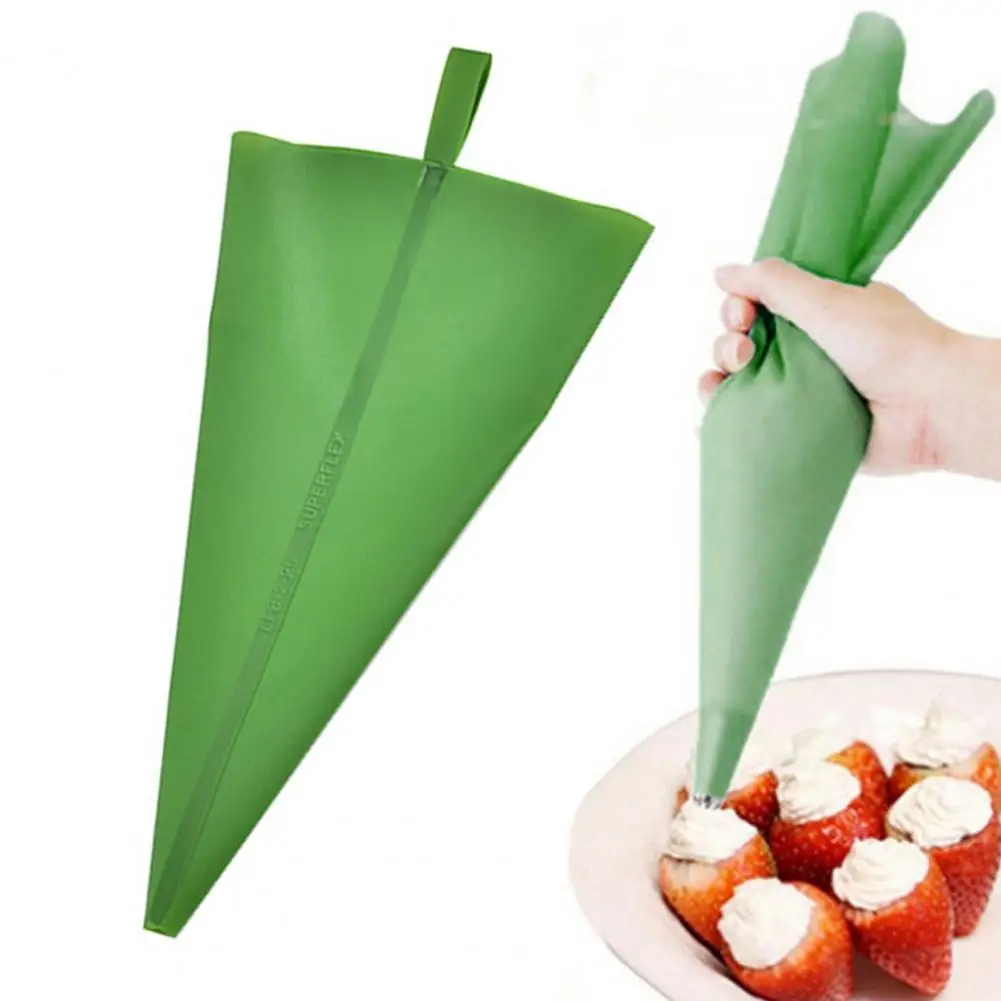 

Squeeze Flower Bag DIY Decorative Multiple Sizes Green Color Silicone Cream Pastry Lcing Piping Bag for Bakery