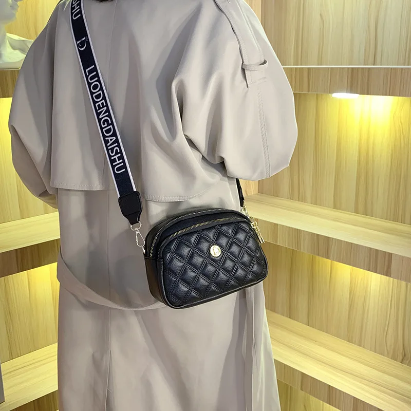 Net Celebrity Women'S Small Square Crossbody Mobile Phone Bag Multifunction Female Shoulder Messenger Bag Daily Phone Coin Purse