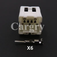 1 set 6p automobile cable connector 6098 1214 6098 0999 auto electrical socket car male plug female socket