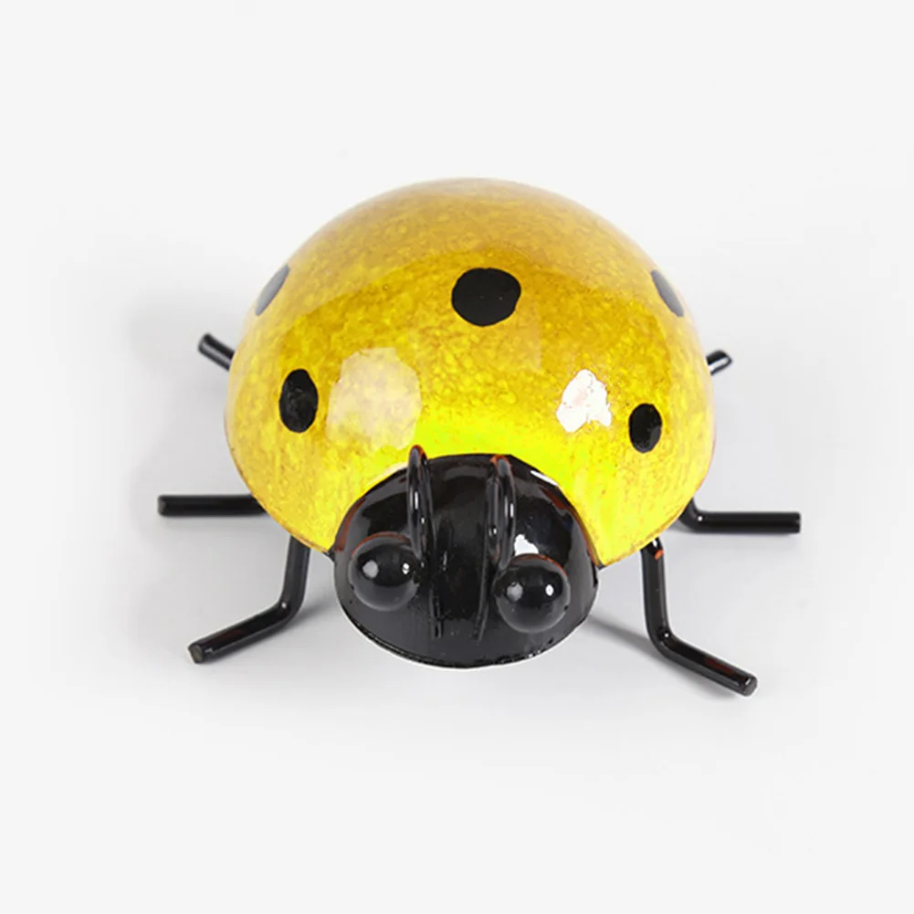 

4pcs Ladybugs Miniatures Walkways Yellow 10cm*8.5cm*5cm Blue Entrances For Backyard Garden Décor Gardens Green