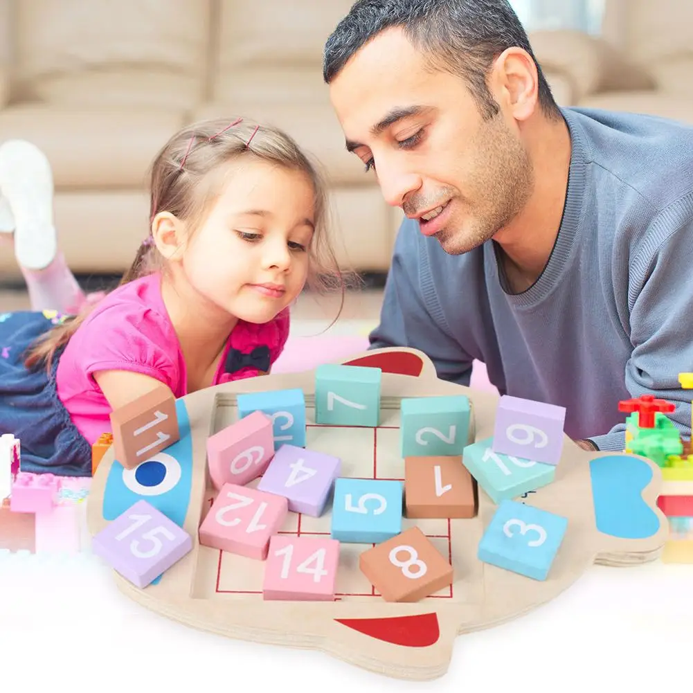 

Montessori Early Development Toys Non-Toxic Waterborne Environmental Wood Practical Children Number Collocation Wooden Gift