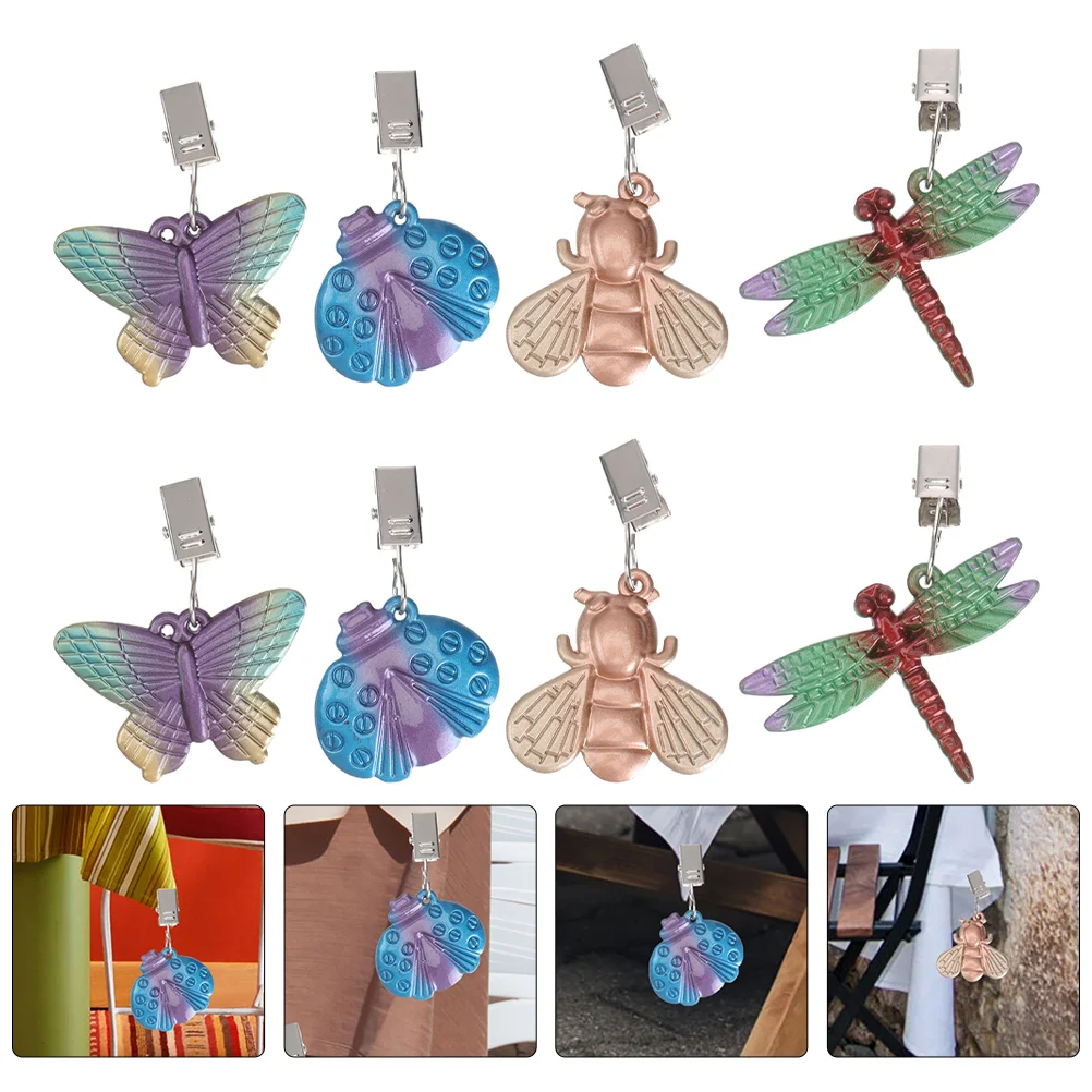 

Tablecloth Weight Table Clips Weights Clip Holders Cover Holder Decorative Clamps Cloth Picnic Outdoor Weighted Hanger Metal