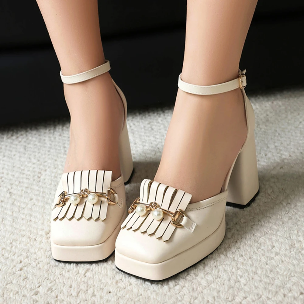Женские летние сандалии 2024, роскошное платье на толстом носке, толстом каблуке, водонепроницаемая платформа, бежевый, черный, на высоком каблуке 299-2 (art.: 3920cfcc4903e) - 3920cfcc4903e