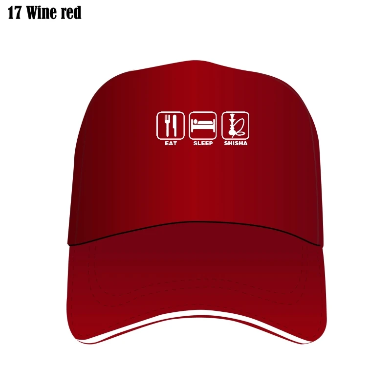 

Eat Sleep Shisha Men'S Custom Hat Funny Humour Birthday Gift Print Custom Hat Mens Mesh Hot Caps Bill Hats