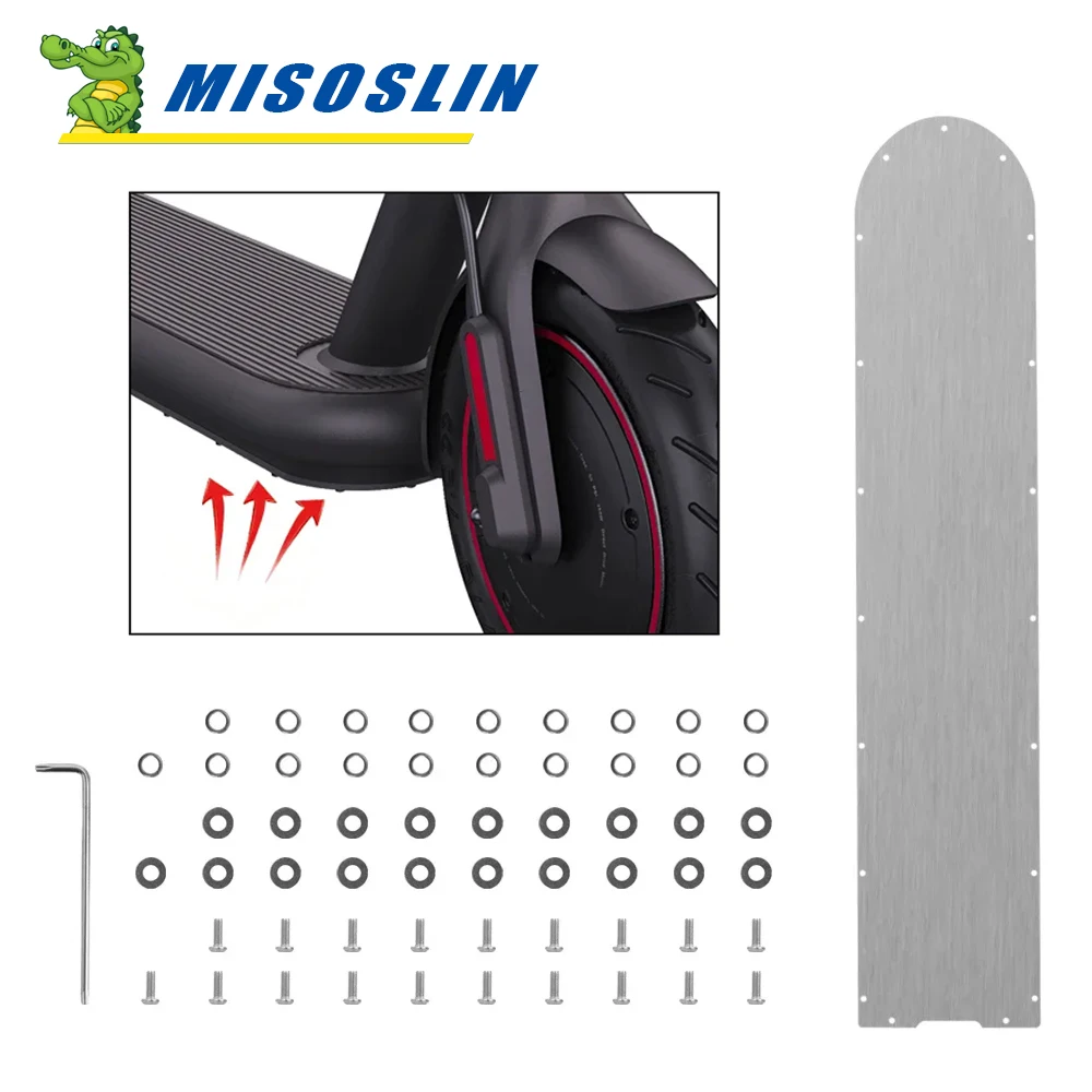 Нижняя крышка аккумулятора из нержавеющей стали для электроскутера Xiaomi 4 Pro