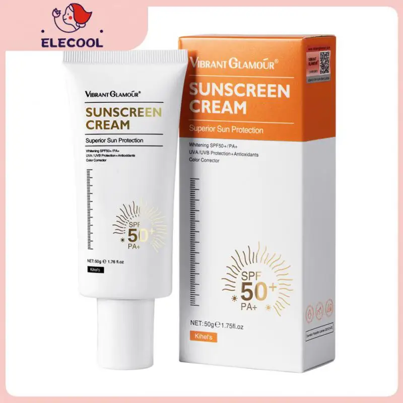 

Refreshing Spf50 Gel Isolation Lotion Sunblock 50g Sunscreen Cream Moisturizing Skin Protective Cream Face Makeup Cosmetics