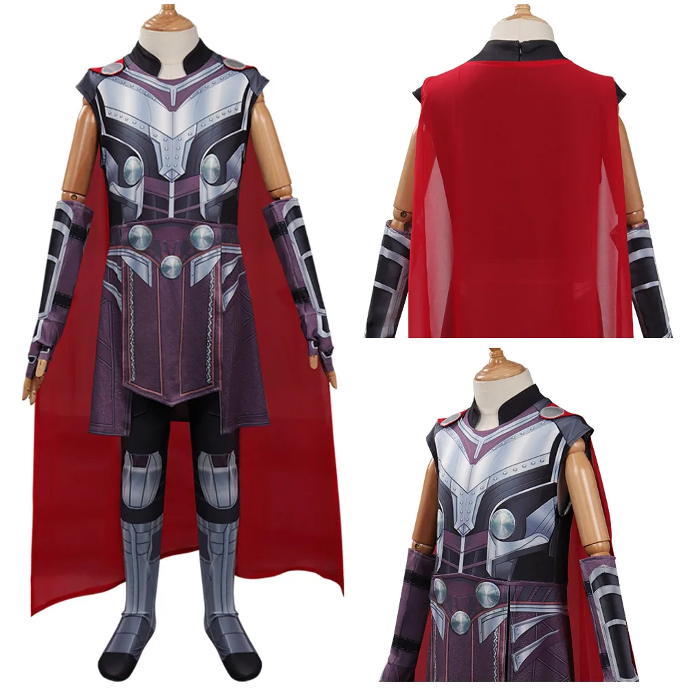 

Детский костюм для косплея Тор: Love and Thunder Thor, комбинезон, накидка, костюмы для Хэллоуина, карнавала