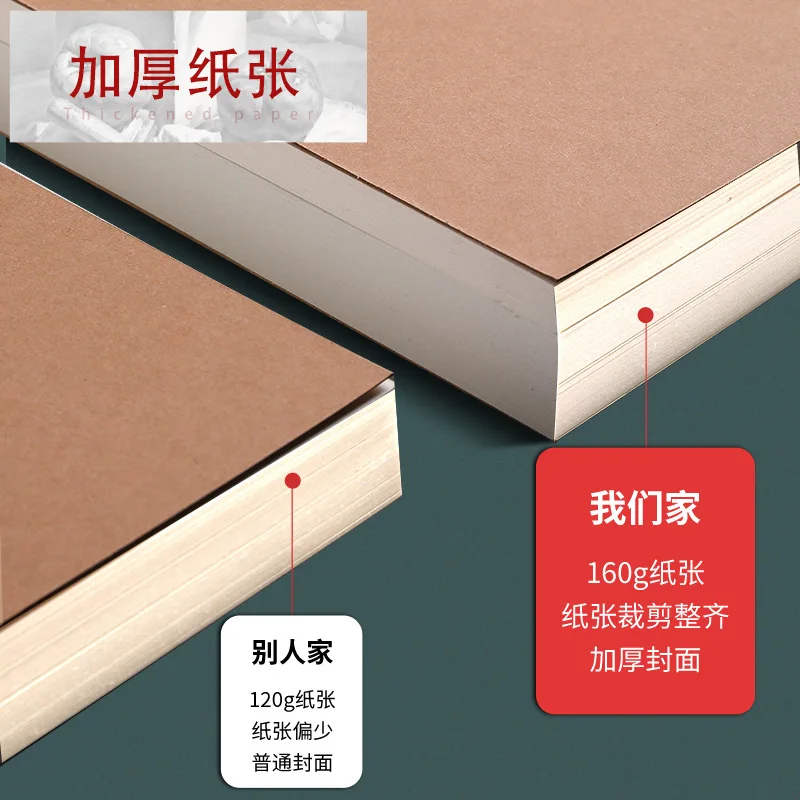 

A4 Thickened Sketchbook 8K Sketchbook 32K Hand Drawn Marker Drawing Book 16K Blank Elementary School Children Are Available