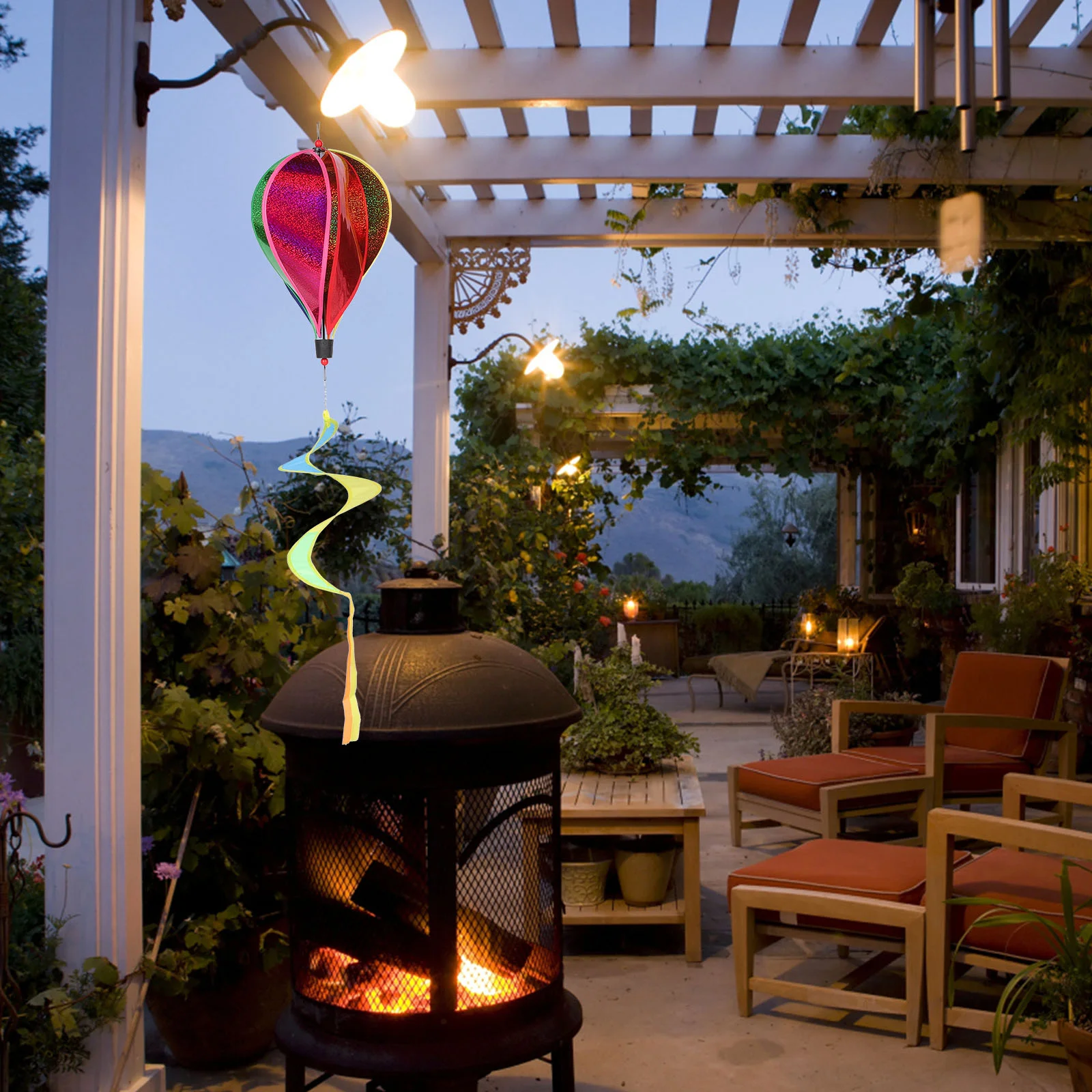 3 шт. Радужная вертушка ветряные блесны украшение спиральный воздушный шар