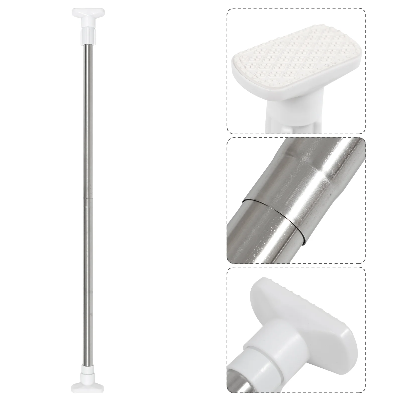 

Rod Tension Curtain Spring Adjustable Closet Small Drillingwith Shower Bathroomtelescopic Nail Free Pole Rods Wardrobe