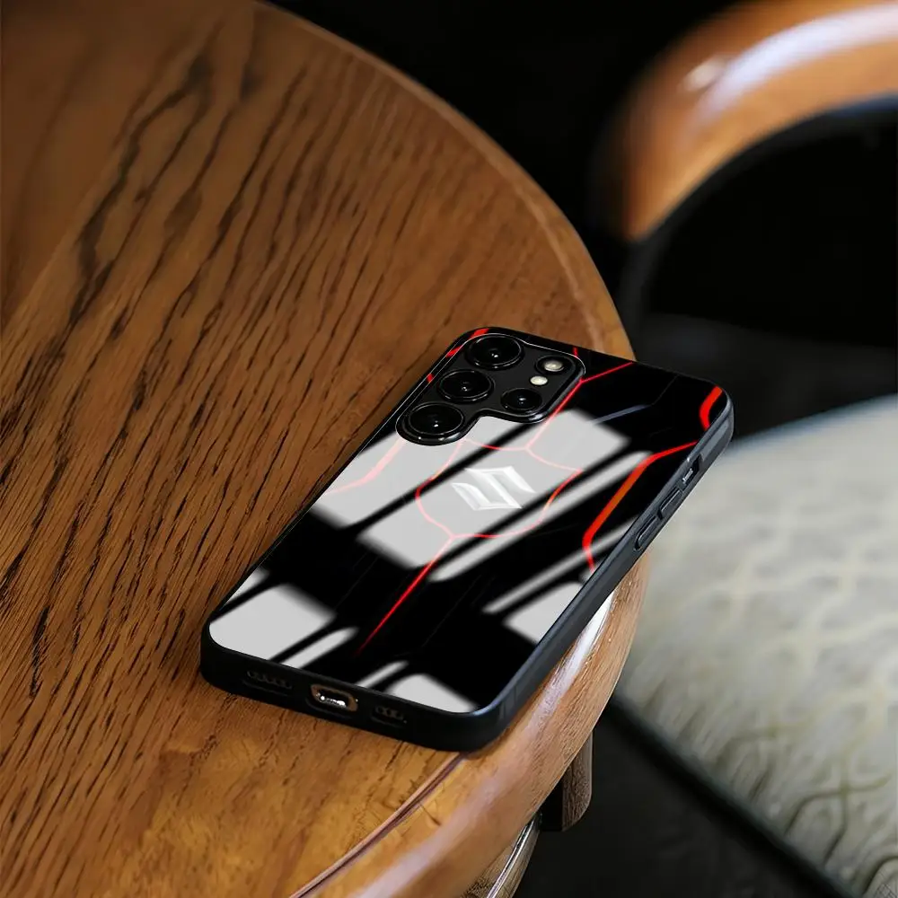 Фото Чехол для телефона с логотипом Supercar Suzuki-Now для Samsung S26 S25 S24 S23 S22 S21 S20 Plus Ultra Note20, стеклянный магнитный чехол №2