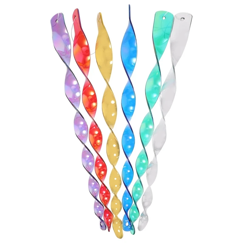 

12Pcs Bird Repellent Rotating Rod Reflective Wind Spiral Scare Bird For Garden
