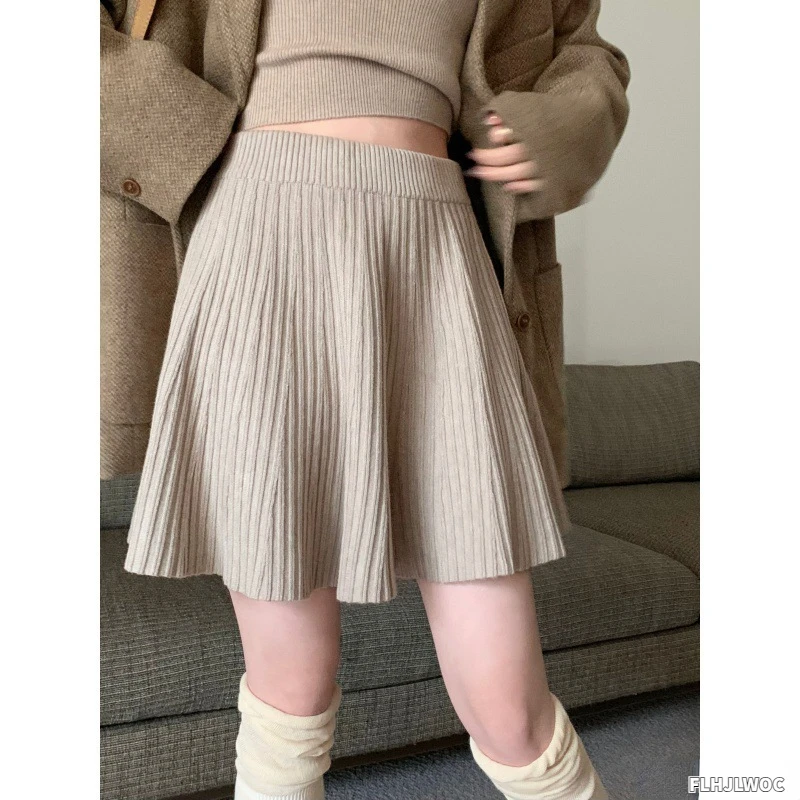 Сексуальные Вязаные мини-юбки новый дизайн 2024 женская модная Милая