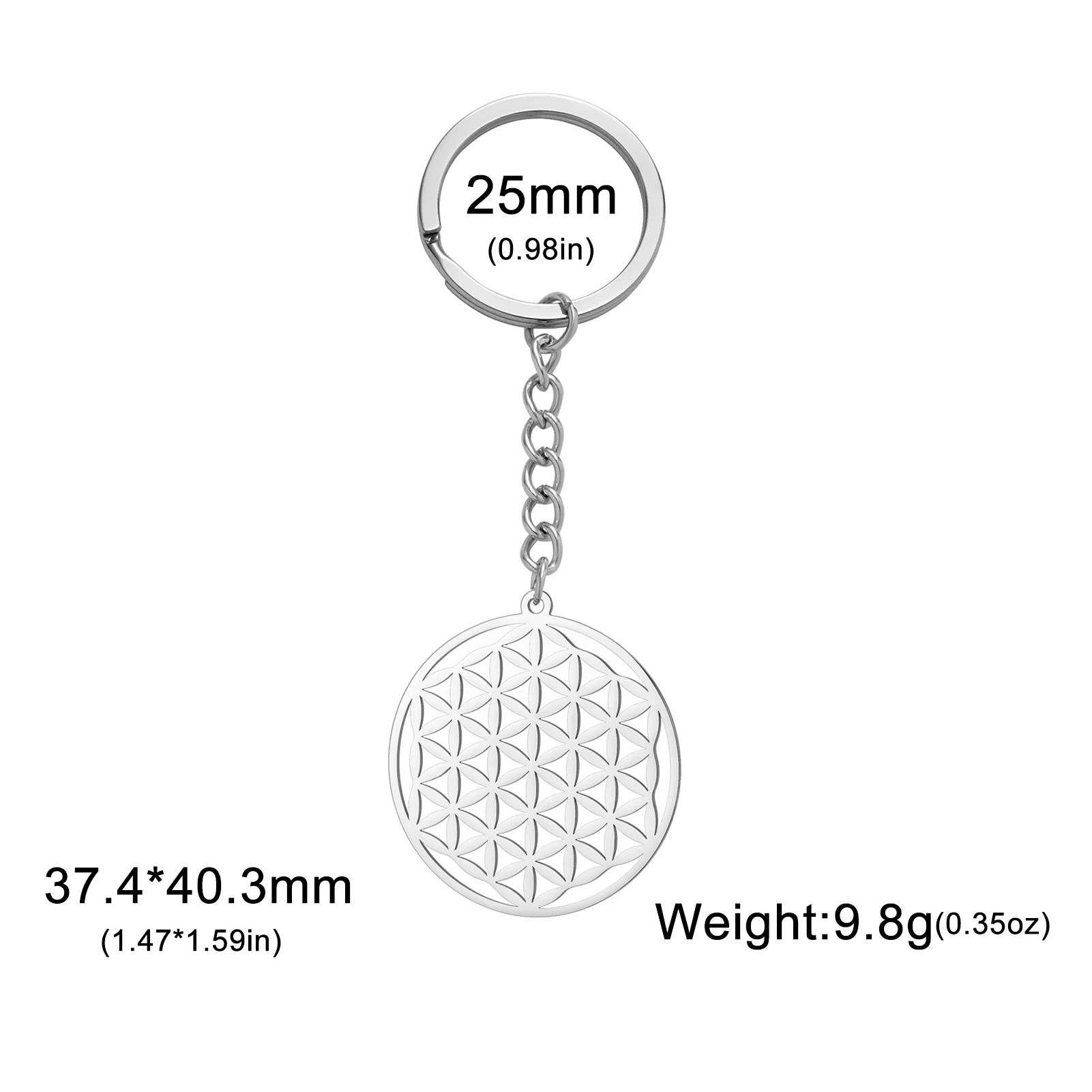 LIKGREAT брелок с подвеской в виде цветка жизни буддийский сакральной геометрией
