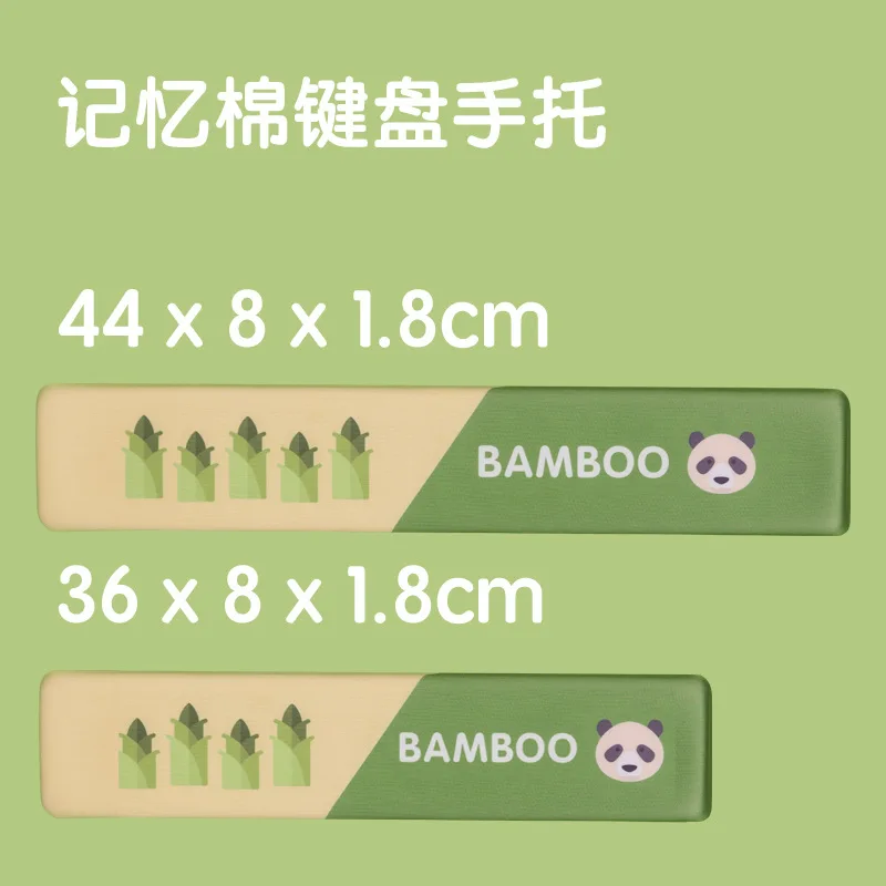 

Wrist Rest Pad Support for Keyboard Mousepad Ergonomic Memory Foam Panda Cartoon Silicone Anti-Slip Office Gaming PC Laptop