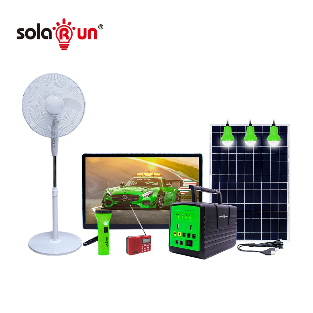 

Solar Power For Home Battery Lantern Mini Small Camping Kit Lighting House Generator Off-Grid Storage Pv With 10W 500W System