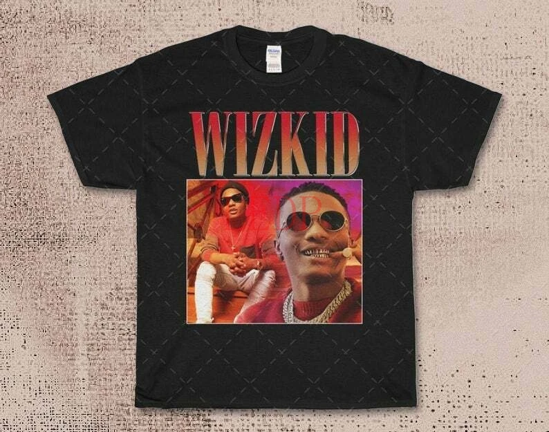 

WIZKID рэп хип-хоп 90-х Ретро Винтажная Футболка