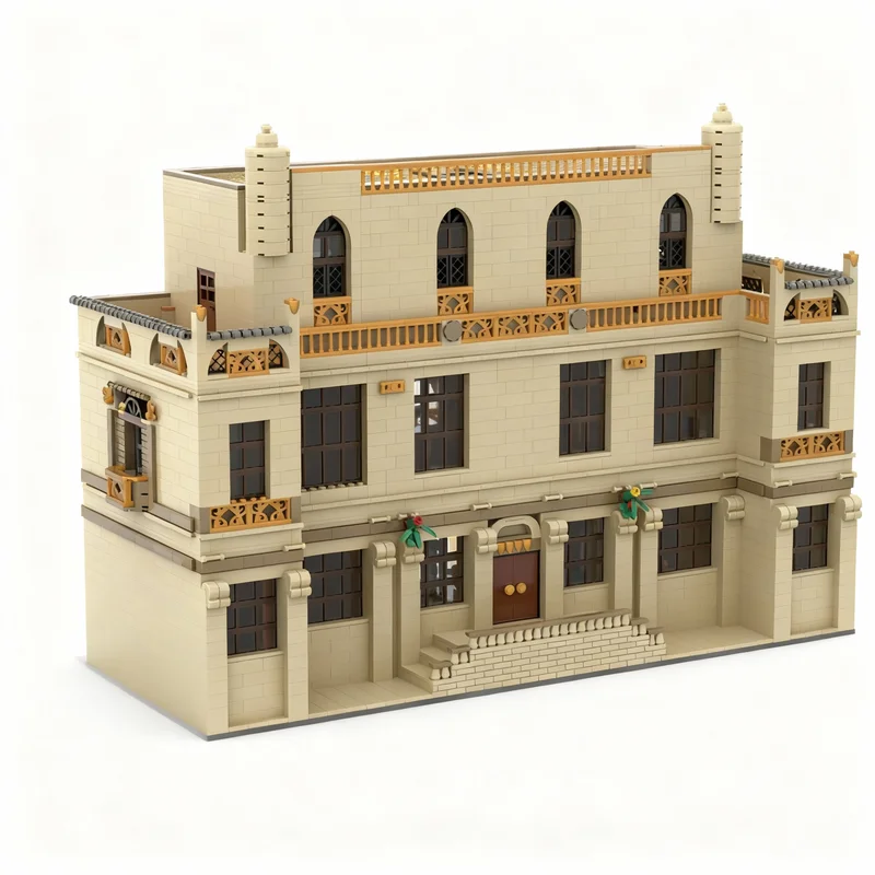 Фото 6904 детали MOC Super Heroes DCD: Модель особняка Бэтмена Уэйна, конструктор, архитектурная модель, рождественский подарок, развивающая игрушка, идея для творчества №1