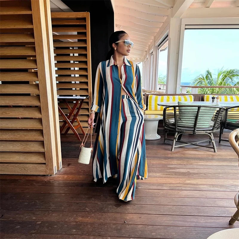 

2 Piece Set 2022 African Traditional Dashiki Blouse Women Africaine Print Tops and Pants Africa Clothes Matching Suits Plus Size