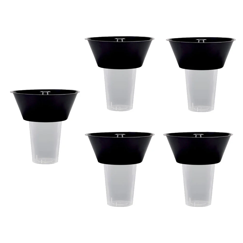 

5 Sets Drink Cup Deli Containers Lids Snack Drink Accessory Accessories Party Snack Bowl Pp Combo Snack Cup Child