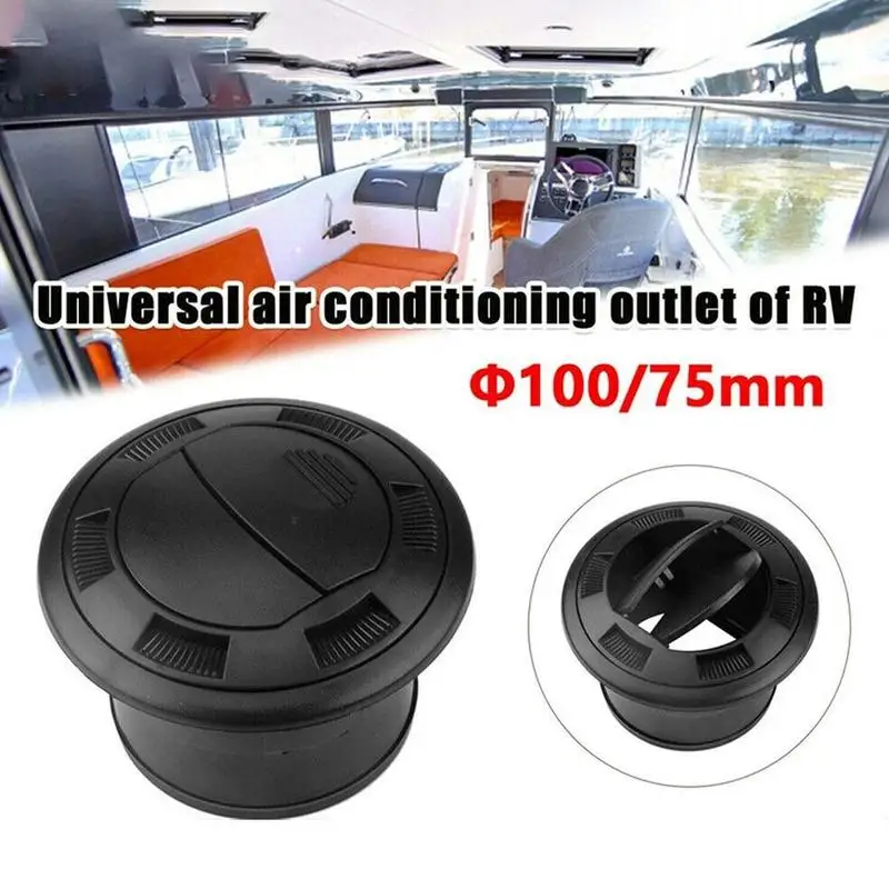 

Black Closeable Rotatable 75mm Air Outlet Fit For Webasto Eberspacher Heater T3V3