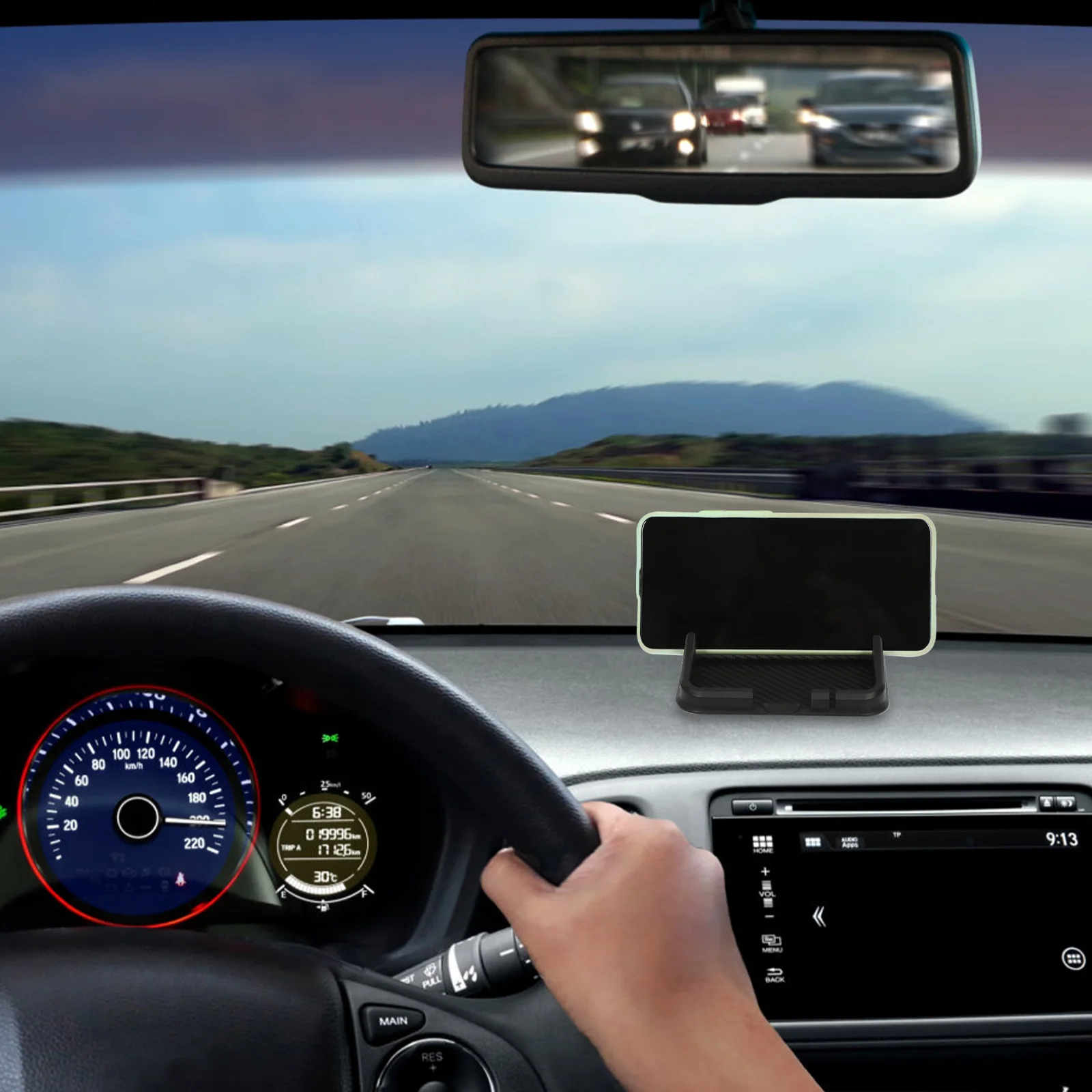 Автомобильный коврик для телефона нескользящий мобильный телефон поддержка