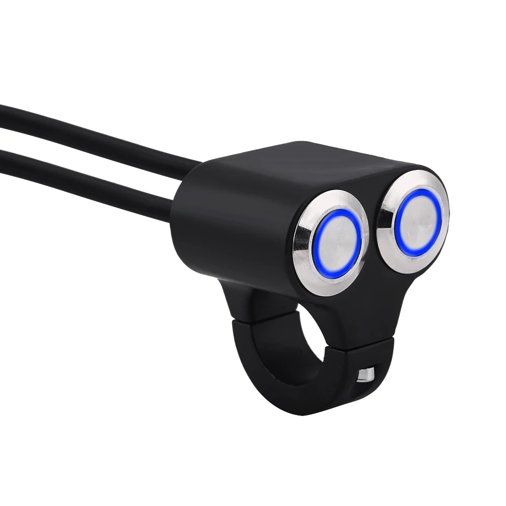 

7/8inch 22mm Motorcycle Handlebar Switch Headlight Brake Fog Light ON/OFF with Indicator Type-A Handlebar Switch Handlebar