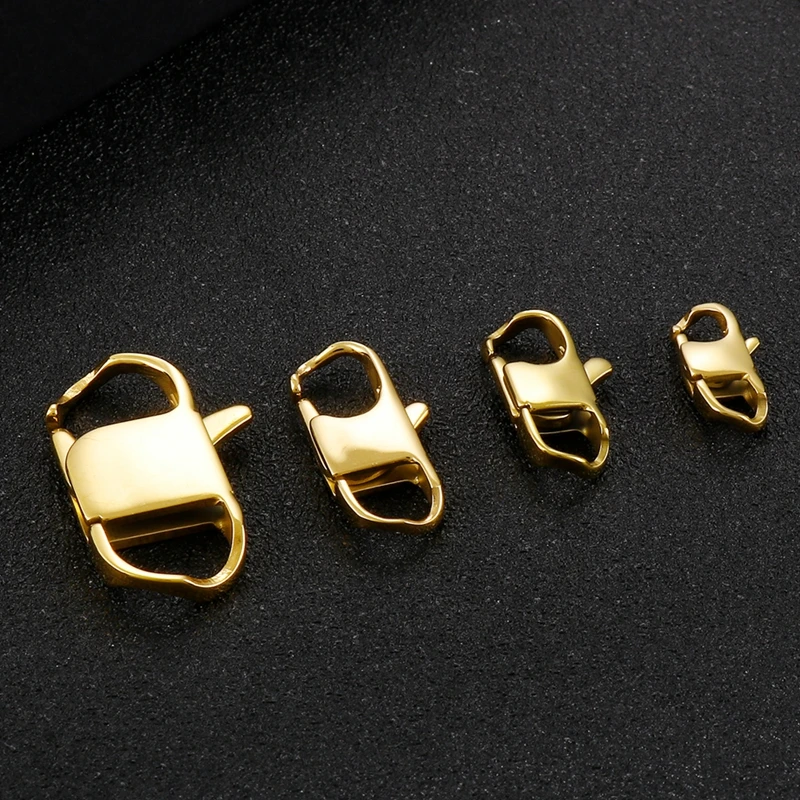2 шт./партия, аксессуары для ювелирных изделий, застежки и крючки, изготовление своими руками, нержавеющая сталь, соединители, ручная работа, фурнитура и компоненты для ювелирных изделий