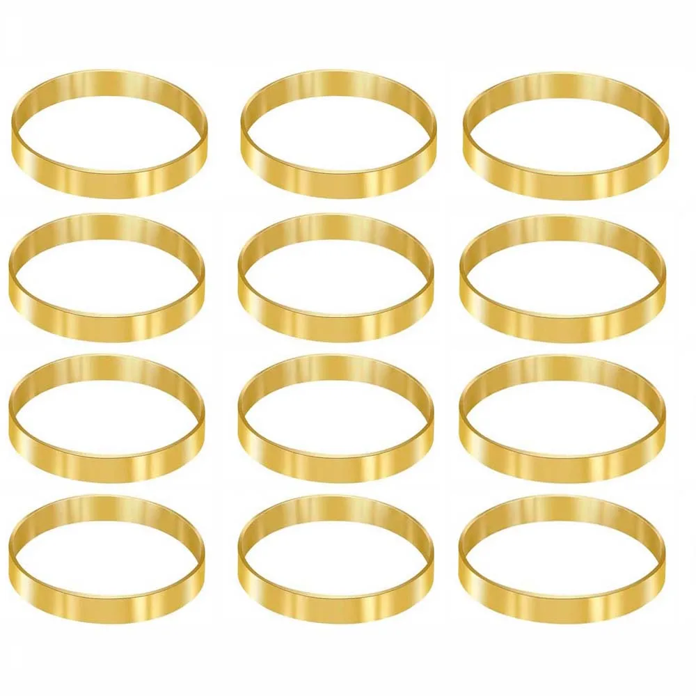 

Кольца для салфеток золотые металлические 4/6/12 шт