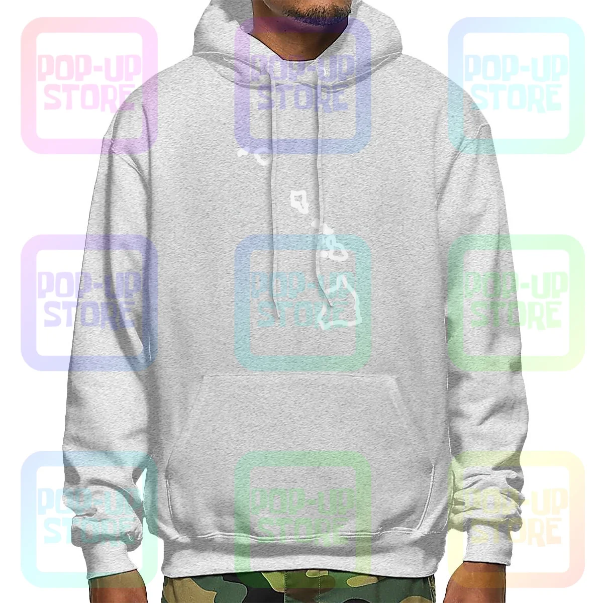 Толстовка с капюшоном и принтом Гаваи |