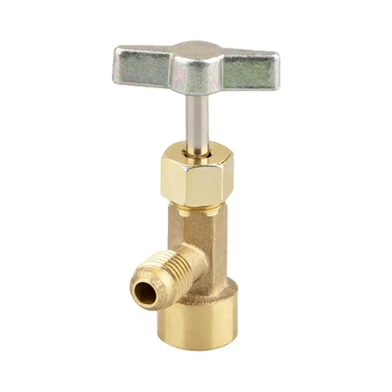 

R134A Can Tap Can Tap For R134A Refrigerant Self Sealing Tank Adapter Alloy R134A Adapter Hose Connector For 1/2 AC Charging