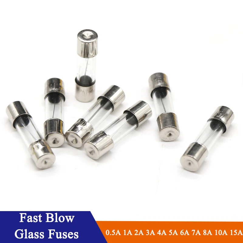 Стеклянная трубка плавкого предохранителя быстродействующие Предохранители 250