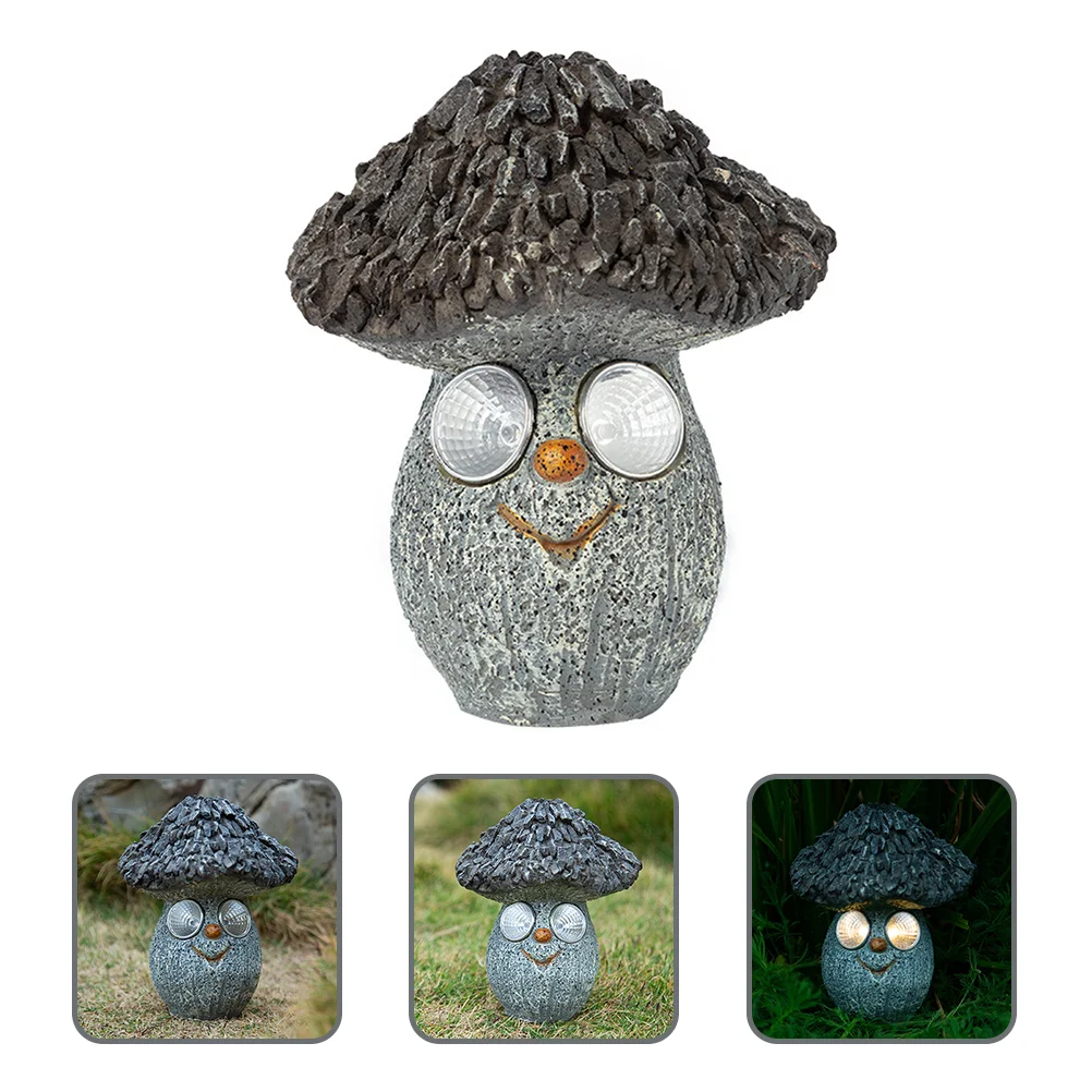 

Mushroom Lawn Solar Light Garden Mushroom Statue Creative Yard Resin Adornment