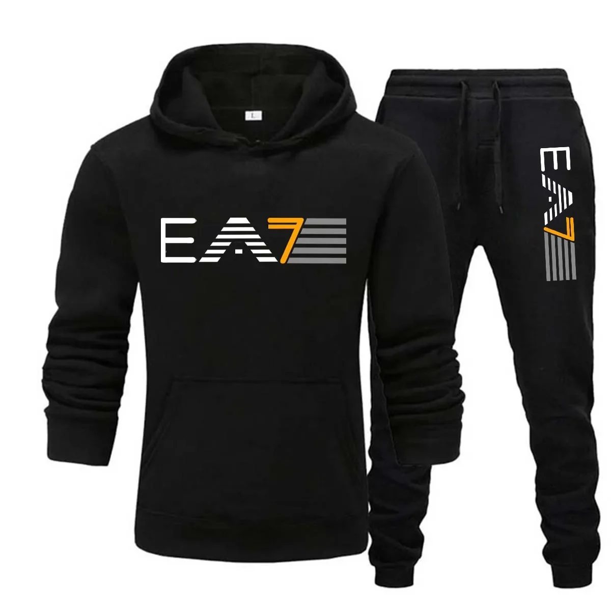 2023 Spring Brand Men Hoodies Sweatshirt+Sweatpants Suit Autumn Winter Warm Tracksuit Sets Men's Hooded Outwear