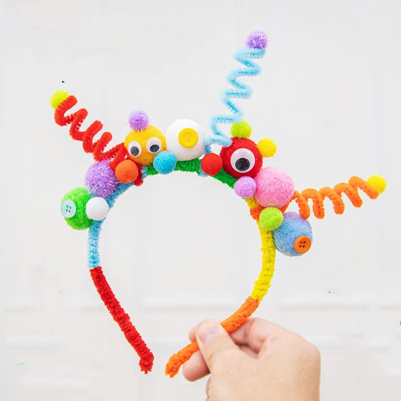 

Photo Funny Spring Props Girl Birthday Headwear Decoration Parties Cute Shape Small Ball Headband Photoshoot Props Birthday Hat
