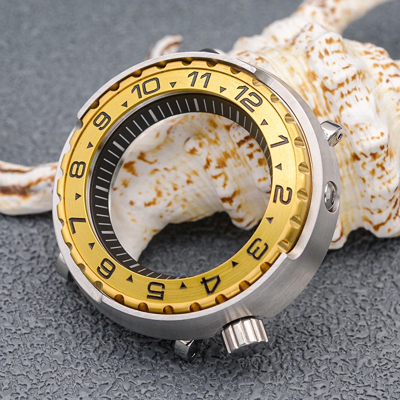 Seiko Tuna Canned Watch Case for Monster Tuna Marinemaster Prospex SNE497 SNE518 SNE535 Fits NH35 NH36 Automatic Movement