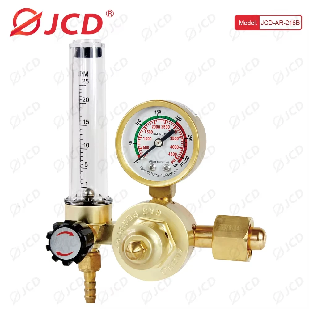 QHTITEC G5/8 &quot0-25 МПа Аргон CO2 Mig Tig Расходомер Регулятор газа Сварочный манометр