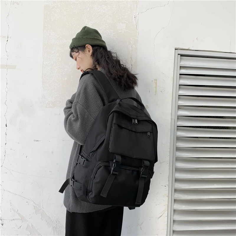 

Black Backpack New Trend women's fashion women's waterproof backpack youth schoolbag student bag