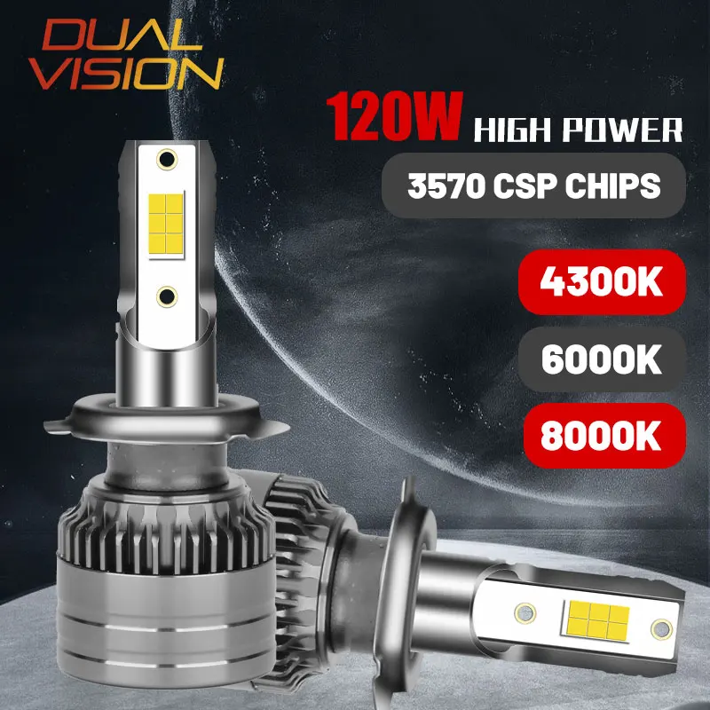 

H11 LED Light 30000LM 3570 CSP H7 H4 H1 H8 HB3 9005 H9 9006 HB4 9012 HIR2 4300K Fog Light 6000K White 8000K Ice Bulb 12V LHD RHD