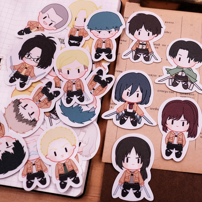 

20pcs Anime Sticker Attack on Titan: Before the Fall Eren Yeager Mikasa Ackerman accessories