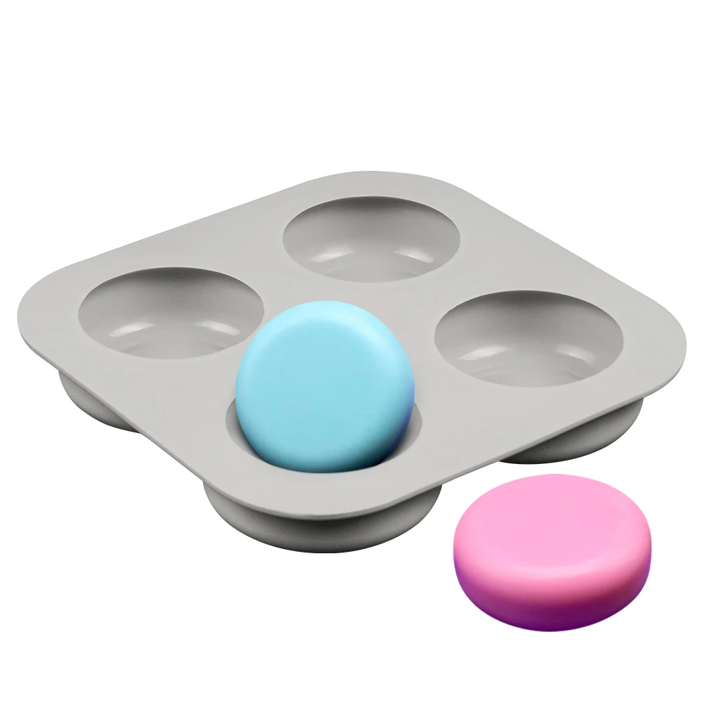 

4 Cavity Oval Soap Mold Silicone Molds for Soap Making 3D Handmade Soap Forms Soap Silicon Molds