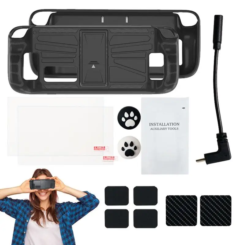 

TPUPC Mini Metal Foldable Holde Desk Mount Holder Console Gaming Accessories Black And White Cat Claws 2pcs For Gaming