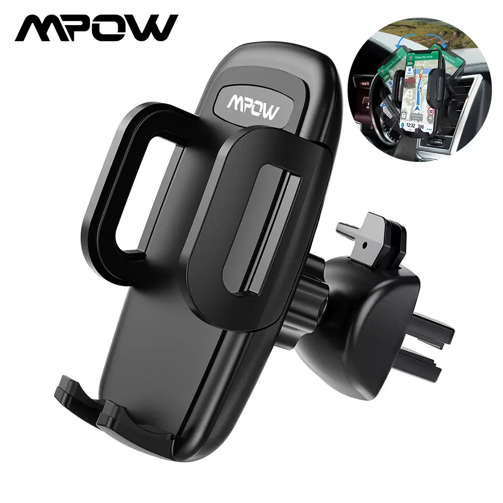 

Mpow Air Vent Car Mount Holder Universal Cell Phone Cradle 3-level Adjustable Clamp Mobile Phone Stand Cradle For iPhone X/8/7/6