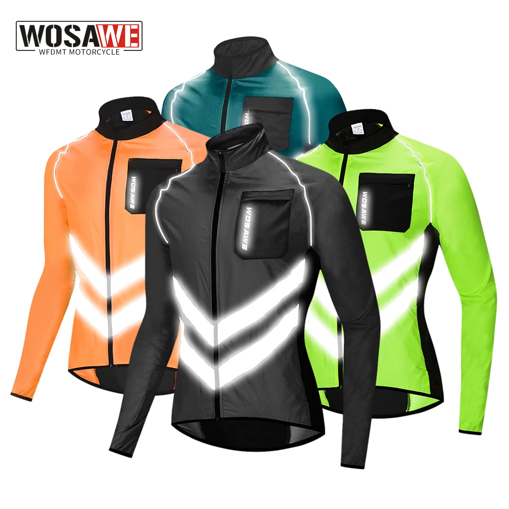 

Мужской защитный жилет с высокой видимостью WOSAWE, ветровка, куртка для мотокросса, водонепроницаемый жилет для внедорожника