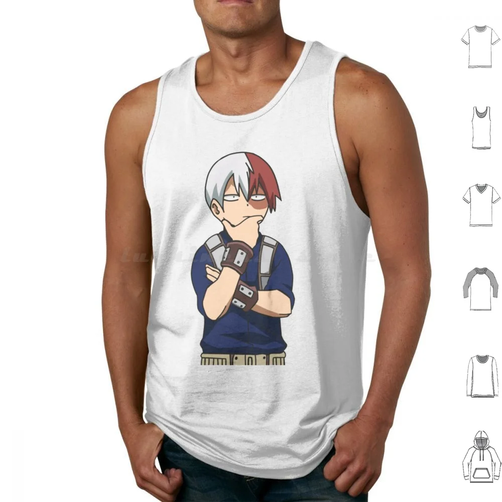 

Todoroki Thinking Tank Tops Print Cotton Boku No Hero Academia Bnha Mha Anime Deku All Might Midoriya Boku No Hero Bakugo