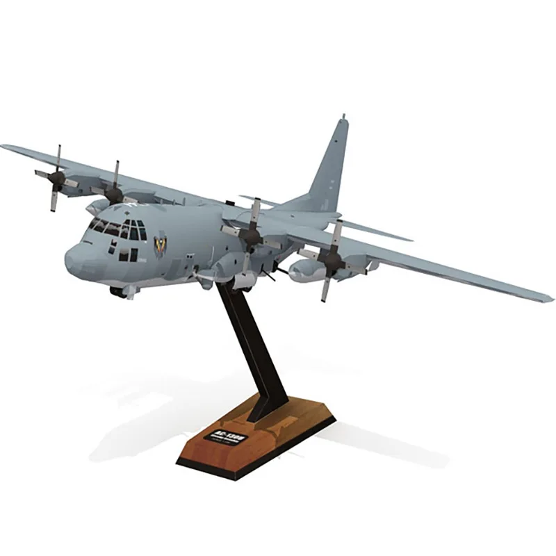 

DIY 1:100 AC-130U Spooky Gunship Attack Fighter Plane Aircraft Paper Model Assemble Hand Work 3D Puzzle Game DIY Kids Toys Gift