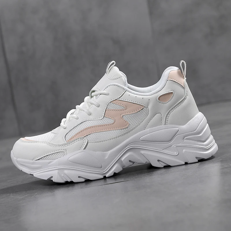 

Fashion Thick Bottom Heightening Woman Shoes 2022 Summer New Women Casual Shoes Comfortable Non-slip Shoes Breathable Mesh Shoes