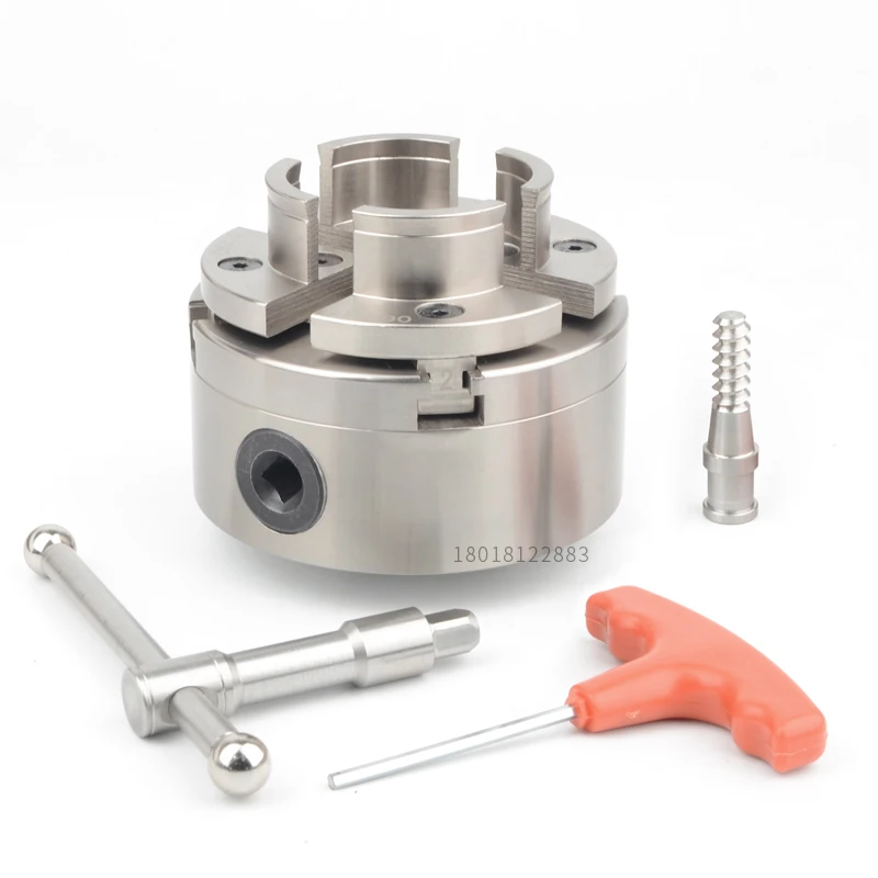 WoodLathe Chuck Self Centering 4 Jaw Wood Turning Chuck 4" 1
