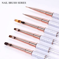 marble nail art brush acrylic liquid powder carving uv gel extension painting brush lines liner drawing pen manicures tools