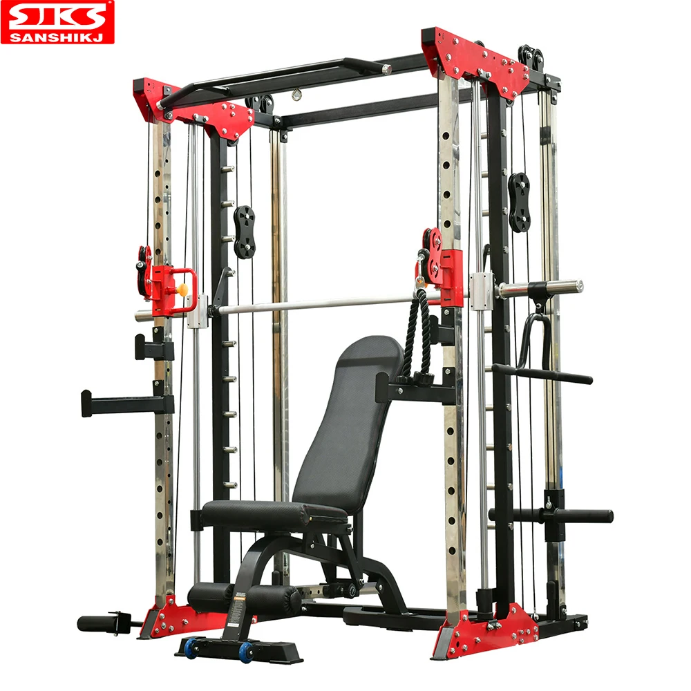 

Smith Machine Small Bird Comprehensive Training Gantry Merchant Multifunctional Strength Training Combination Cage